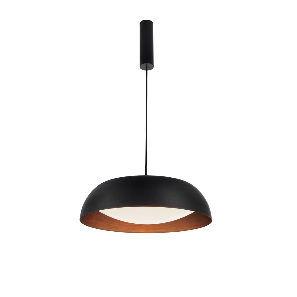 Design hanglamp Landon zwart met koper Lyora 5212017413611
