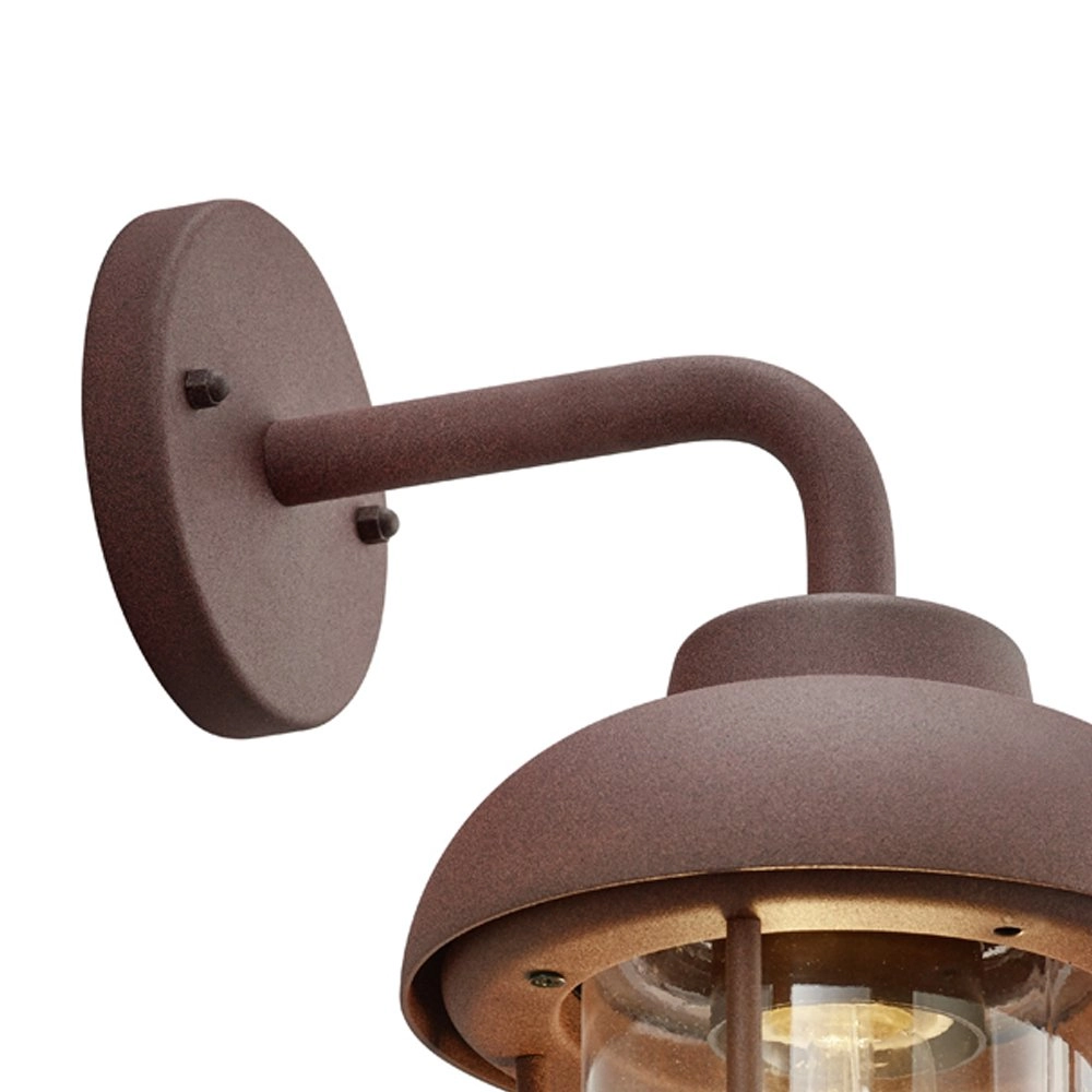 Roestbruine muurlamp Duero Trio 4017807445589