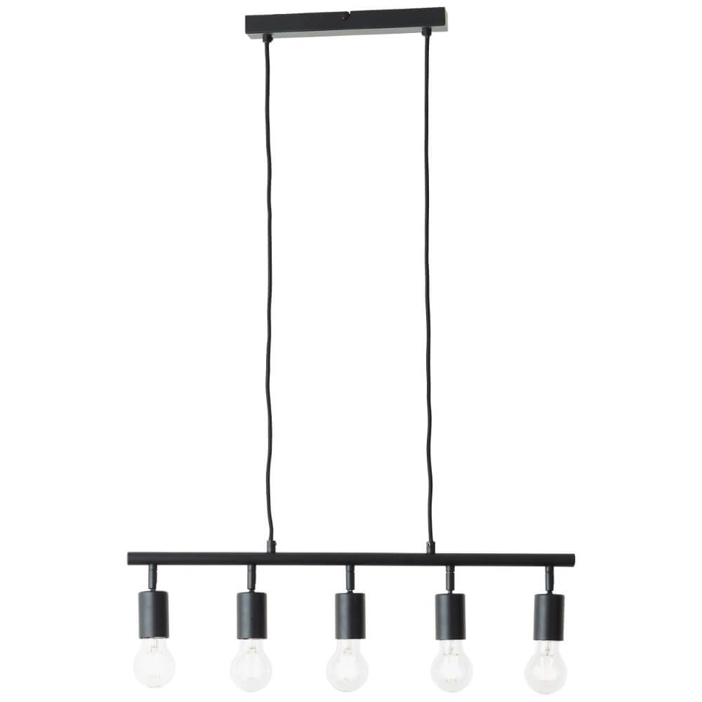 5-lichts hanglamp Tiffany richtbaar zwart Brilliant 4004353406393
