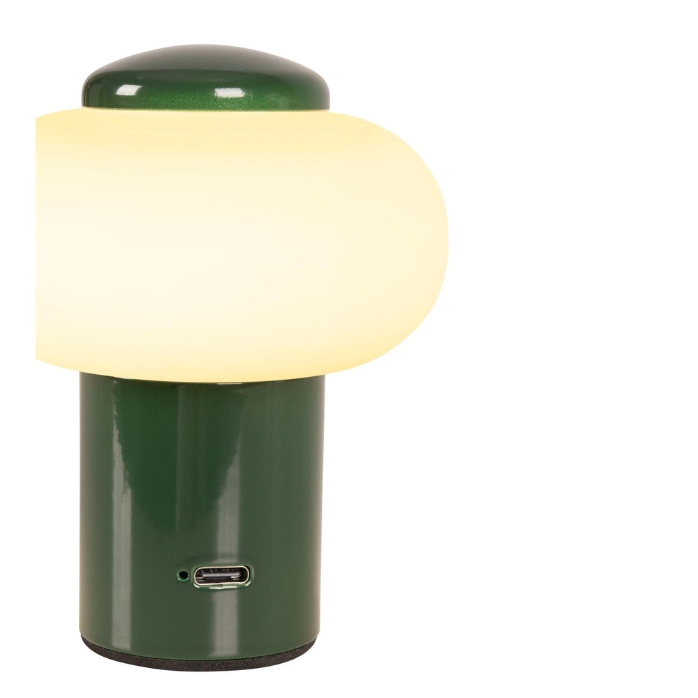 Oplaadbare tafellamp Gustav groen Lucide 5411212442048