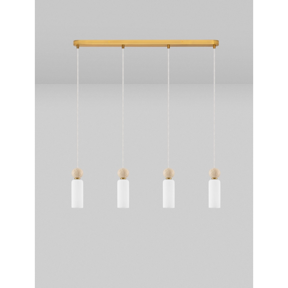 Hanglamp Filomena 4-lichts goud Lyora 5212017483508