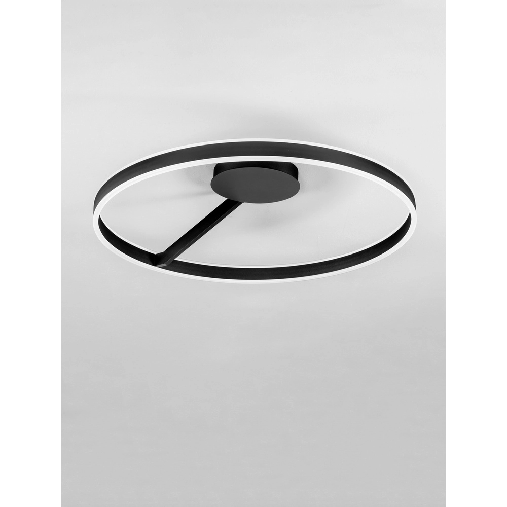 Plafondlamp Bianco zwart Ø 80cm Lyora 5212017473851