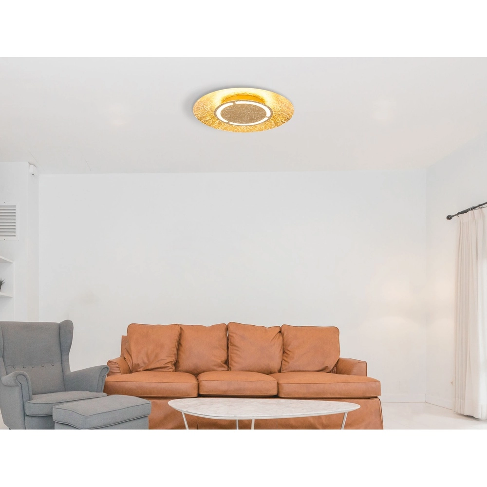 Plafondlamp Tabea Ø 50cm goud Globo 9007371350315