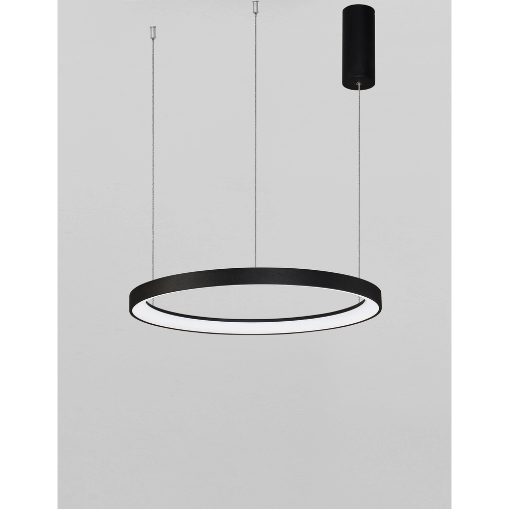 Design hanglamp Pertino zwart Ø 48cm 2700K Design hanglamp Pertino zwart Ø 48cm 2700K