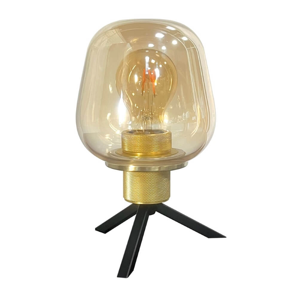 Tafellamp Reflexion Ø 14cm - met amber glas Steinhauer 8712746171020