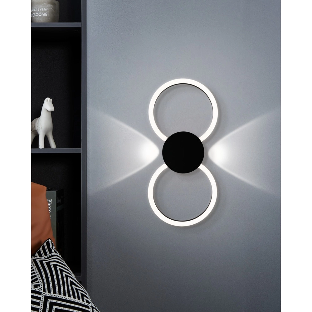 Design wandlamp Venticello 1 zwart Eglo 9008606357444