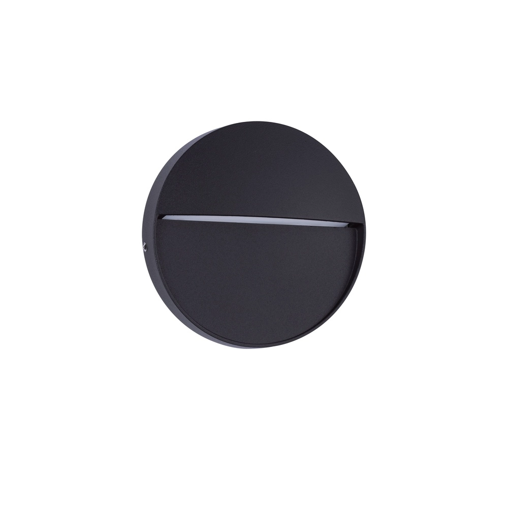 Ronde wandlamp Toby design zwart Lyora 5212017453594