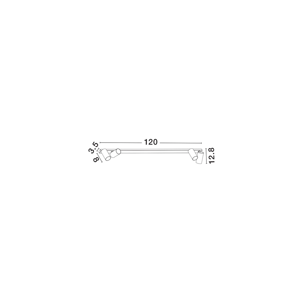 4-lichts plafondlamp Oso wit Lyora 5212017465092