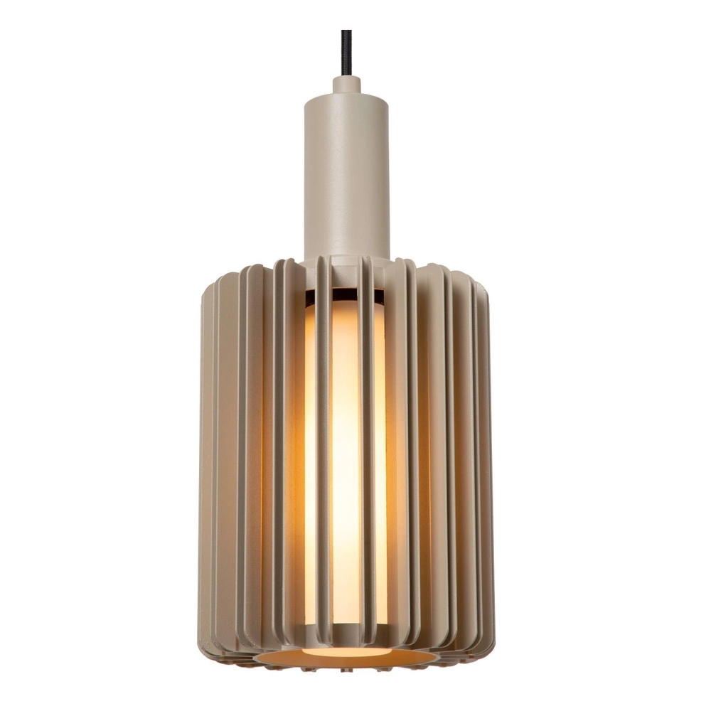 5-lichts hanglamp Lambres recht taupe Lucide 5411212452979