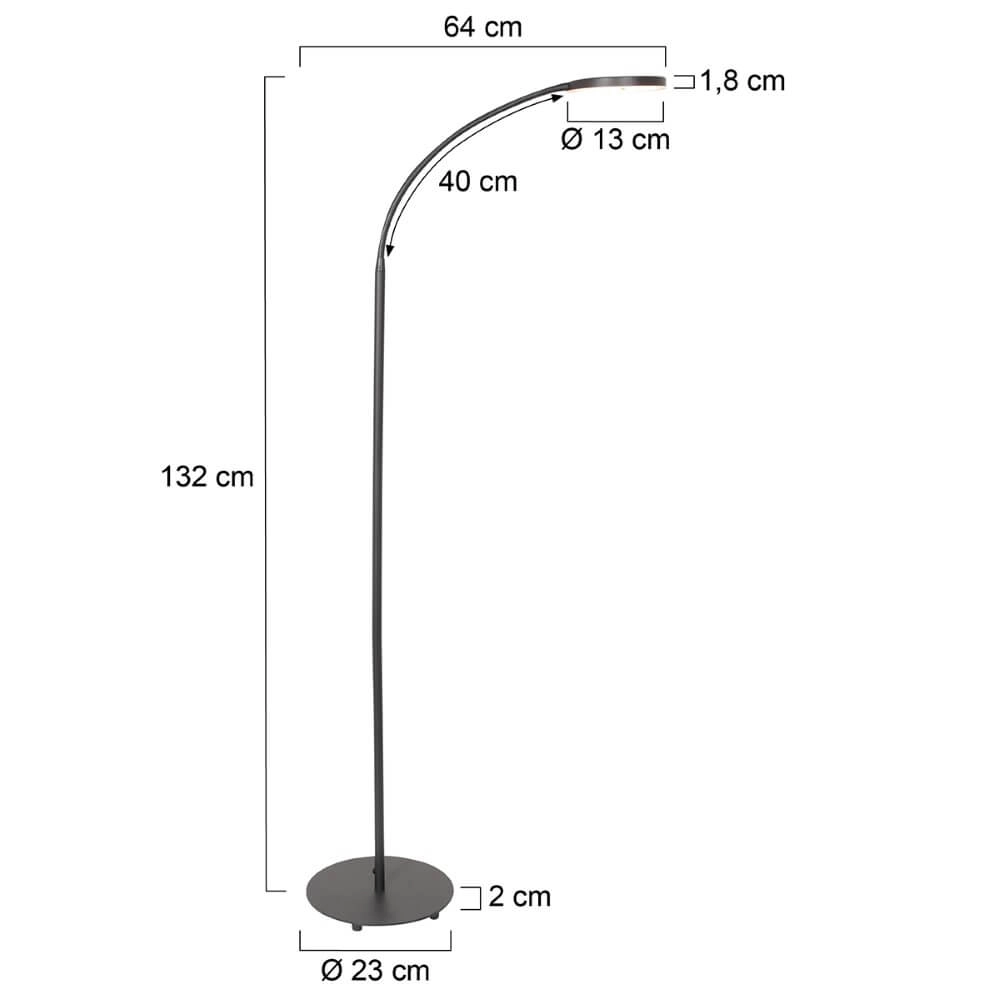Flexibele led leeslamp Platu zwart Steinhauer 8712746151510