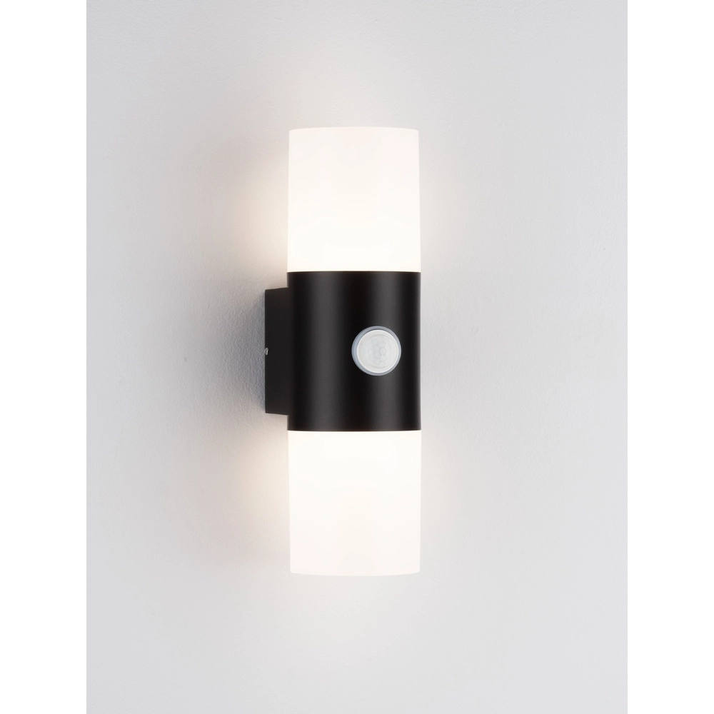 Design wandlamp Paul zwart met sensor Design wandlamp Paul zwart met sensor