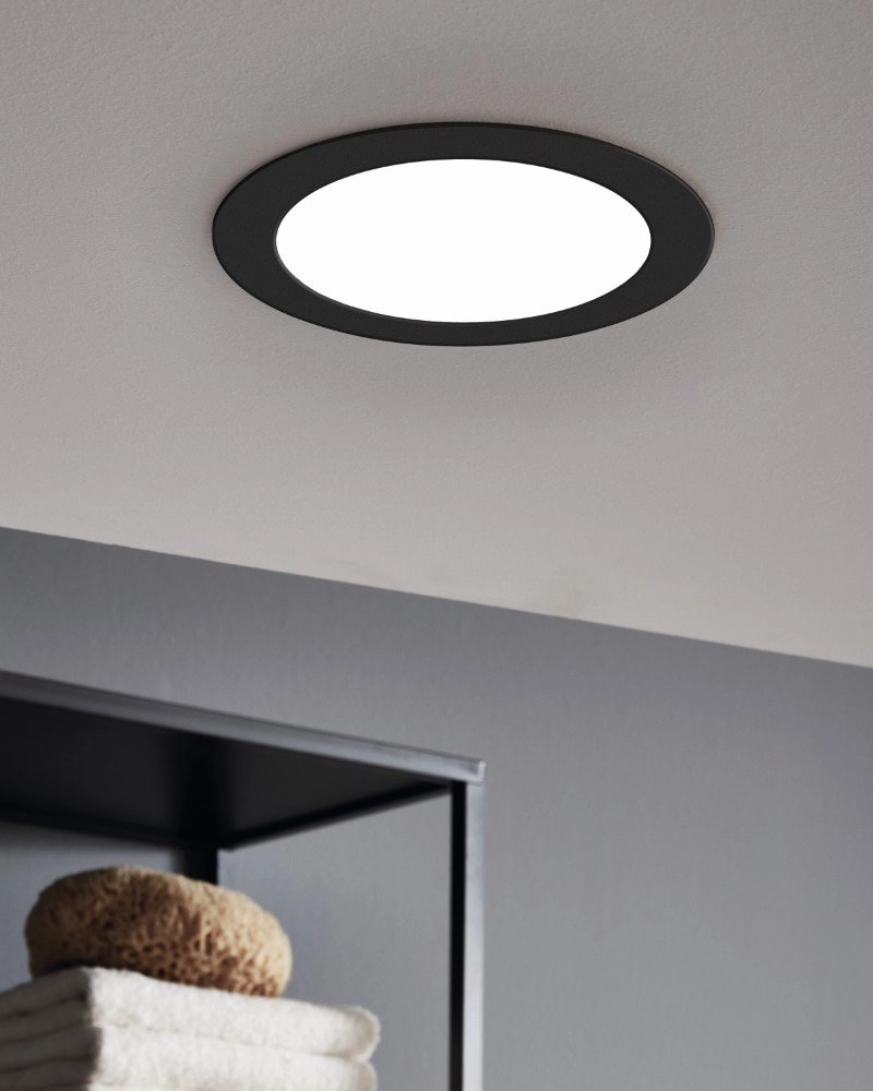 Led downlighter Fueva 5 Ø 16,6cm - 4000K zwart Eglo 9002759991586