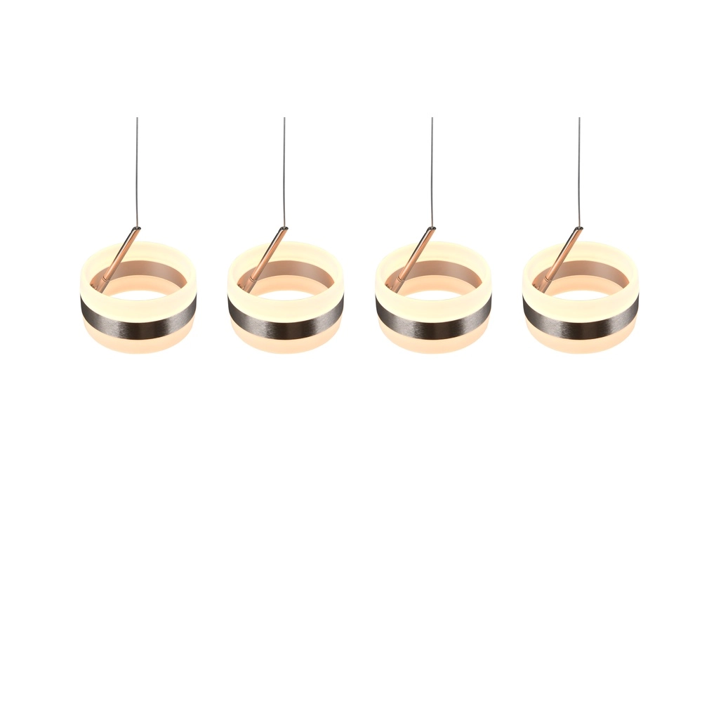 Design hanglamp Dios nikkel 4-lichts Trio 4017807657647