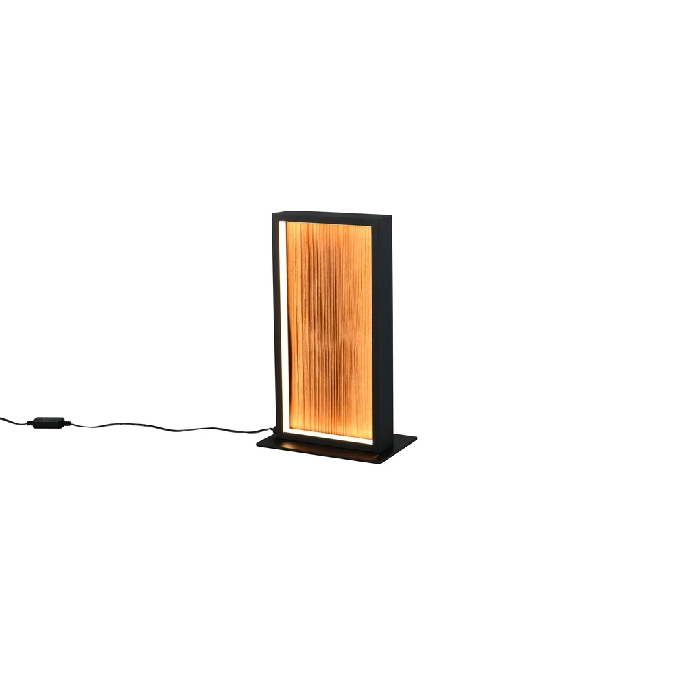Design tafellamp Kalea zwart met hout Design tafellamp Kalea zwart met hout
