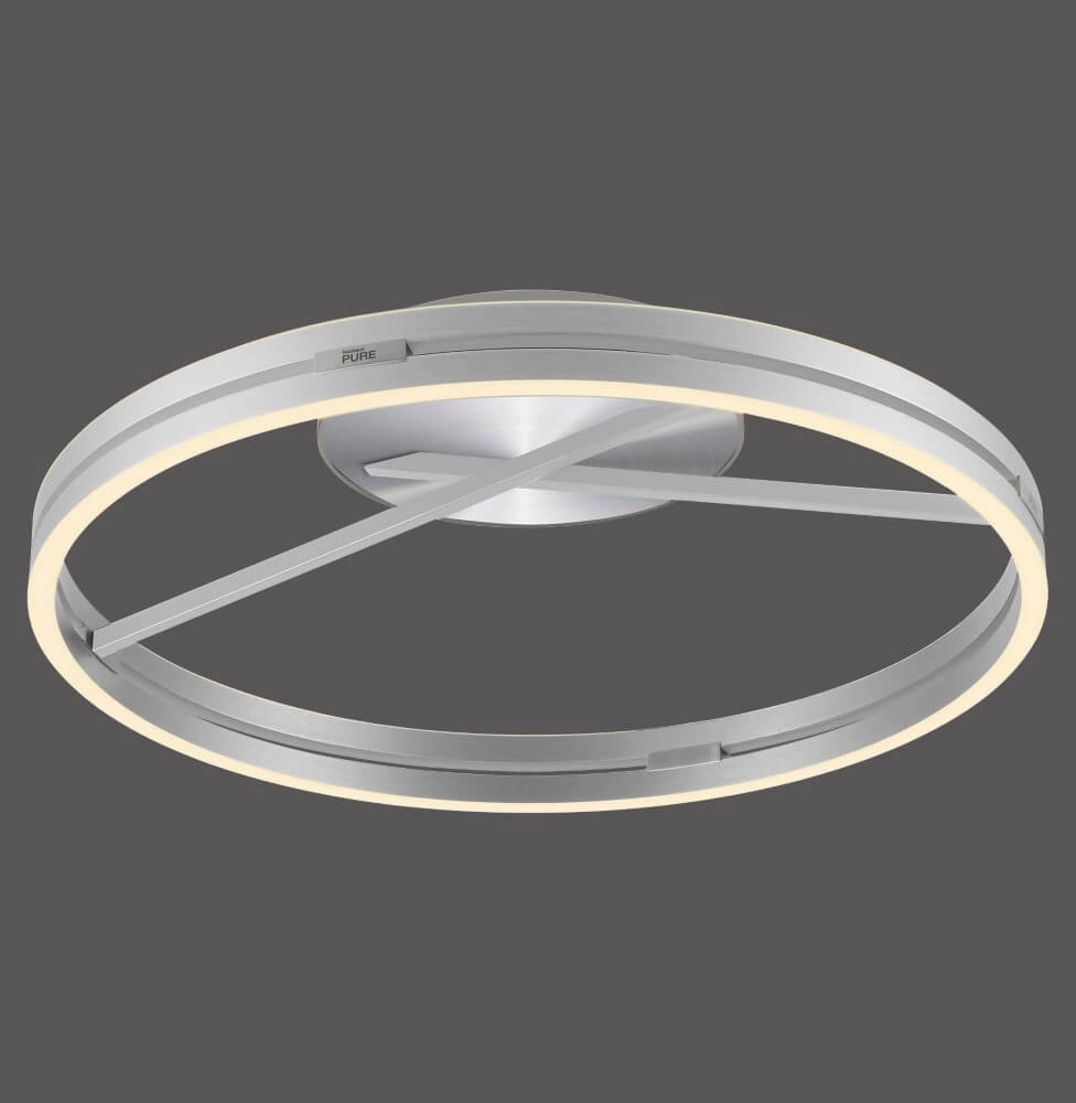 Ronde plafondlamp Pure Loop aluminium Paul Neuhaus 4012248385500