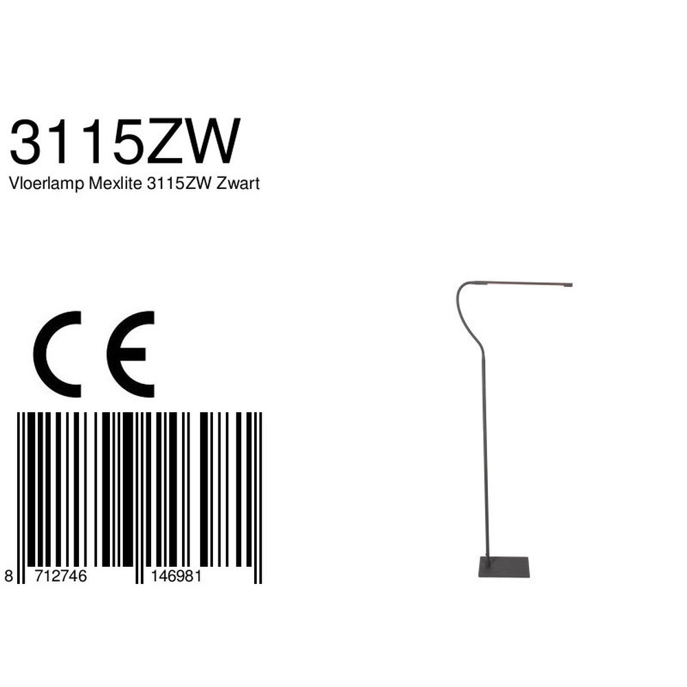 Design leeslamp Serpent zwart Steinhauer 8712746146981