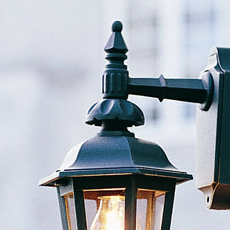 Klassieke muurlamp Pallas Down zwart KonstSmide 7318305197503