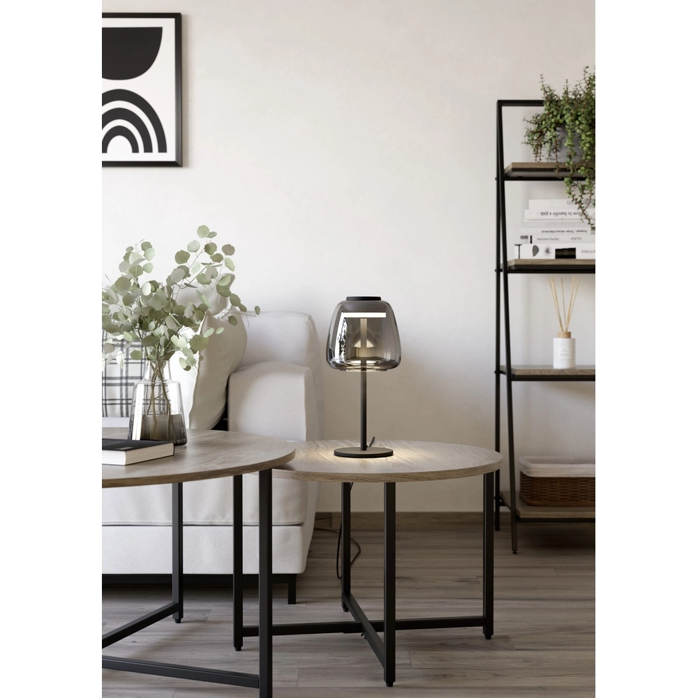 Tafellamp Alfero-Z smoke glas - app bediening Eglo 9008606312863