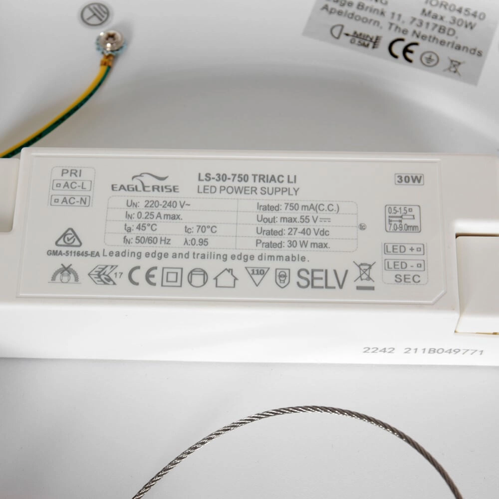 Bronzen led plafonnière Ringlede Ø 48cm Steinhauer 8712746167412