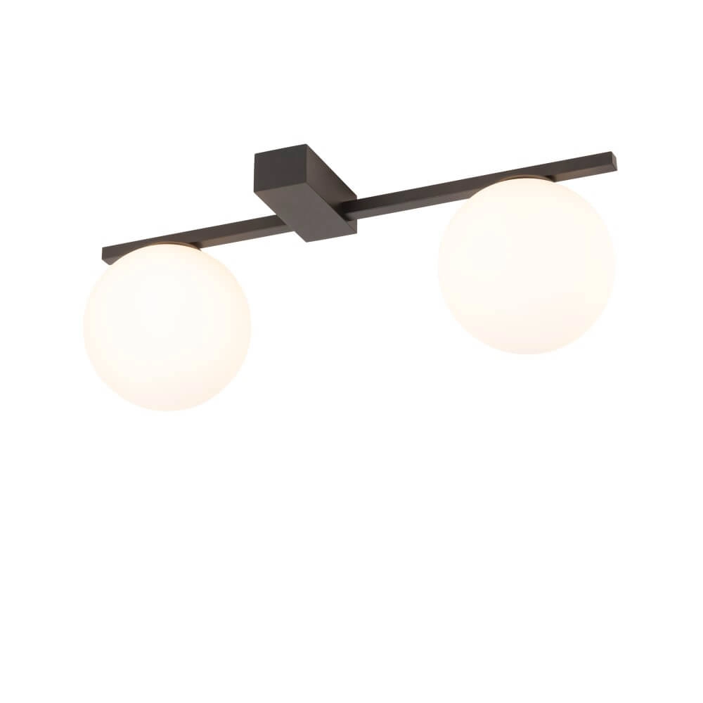 Glazen hanglamp Pik 2x wit glas Lyora 5903139103008