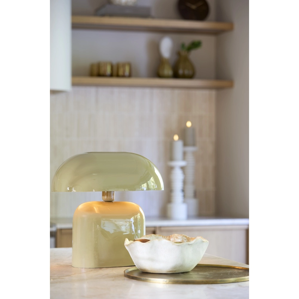 Schemerlamp Todd ovaal - glans taupe Light & Living 8717807818920