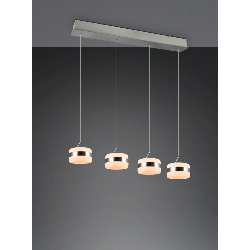 Design hanglamp Dios nikkel 4-lichts Trio 4017807657647