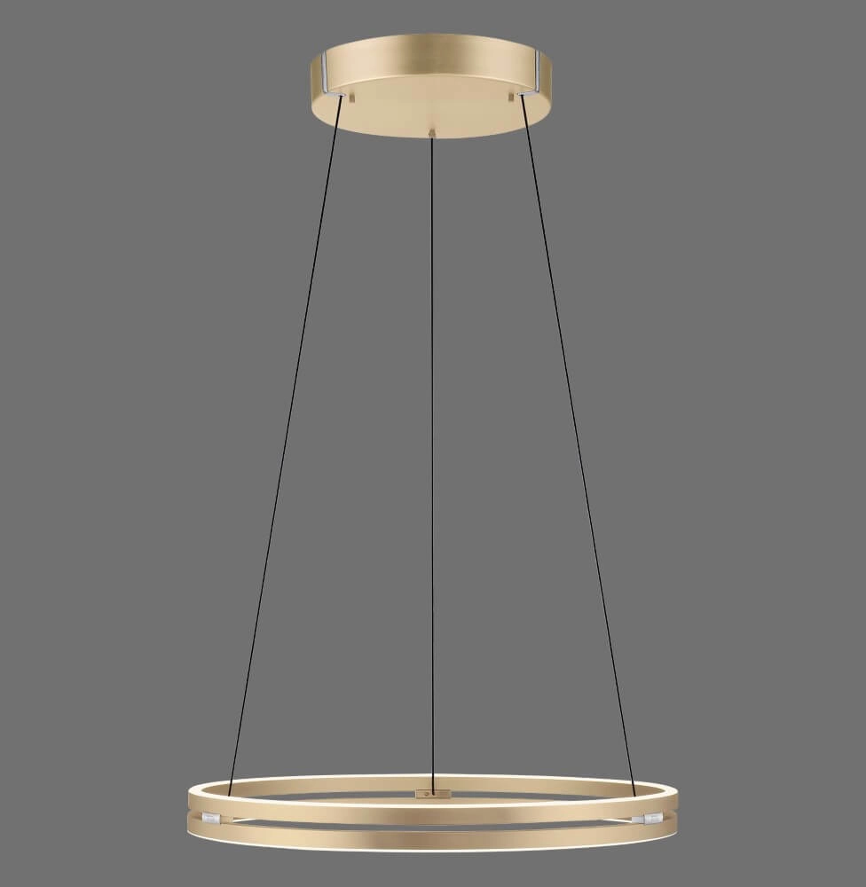 Strakke hanglamp Pure E-Loop messing Ø 70cm Paul Neuhaus 4012248372296