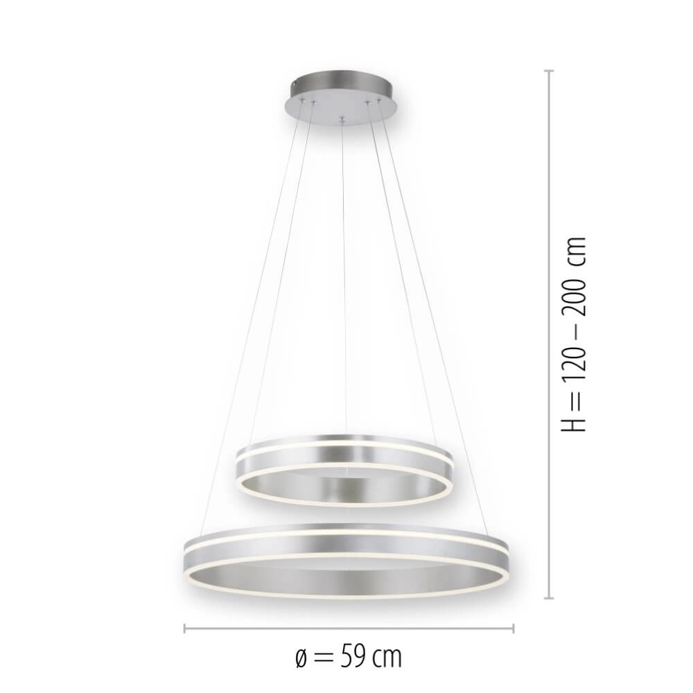 Hanglamp Q-Vito Ø 59cm metaal Paul Neuhaus 4012248351482