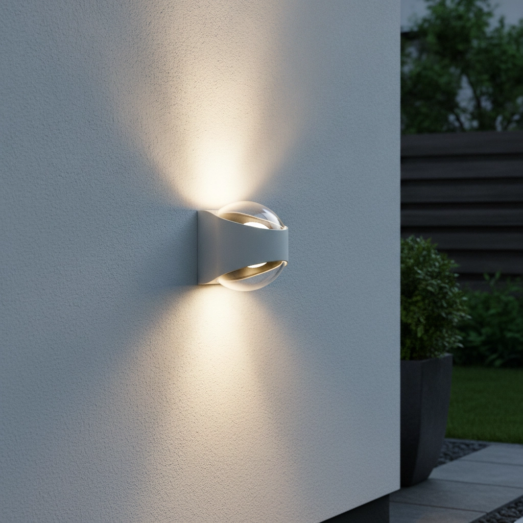 Moderne muurspot London wit - 2x led