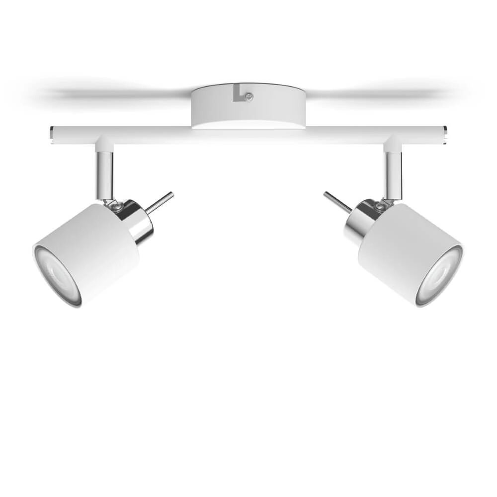 Witte plafondspot Meranti 2x GU10 Witte plafondspot Meranti 2x GU10