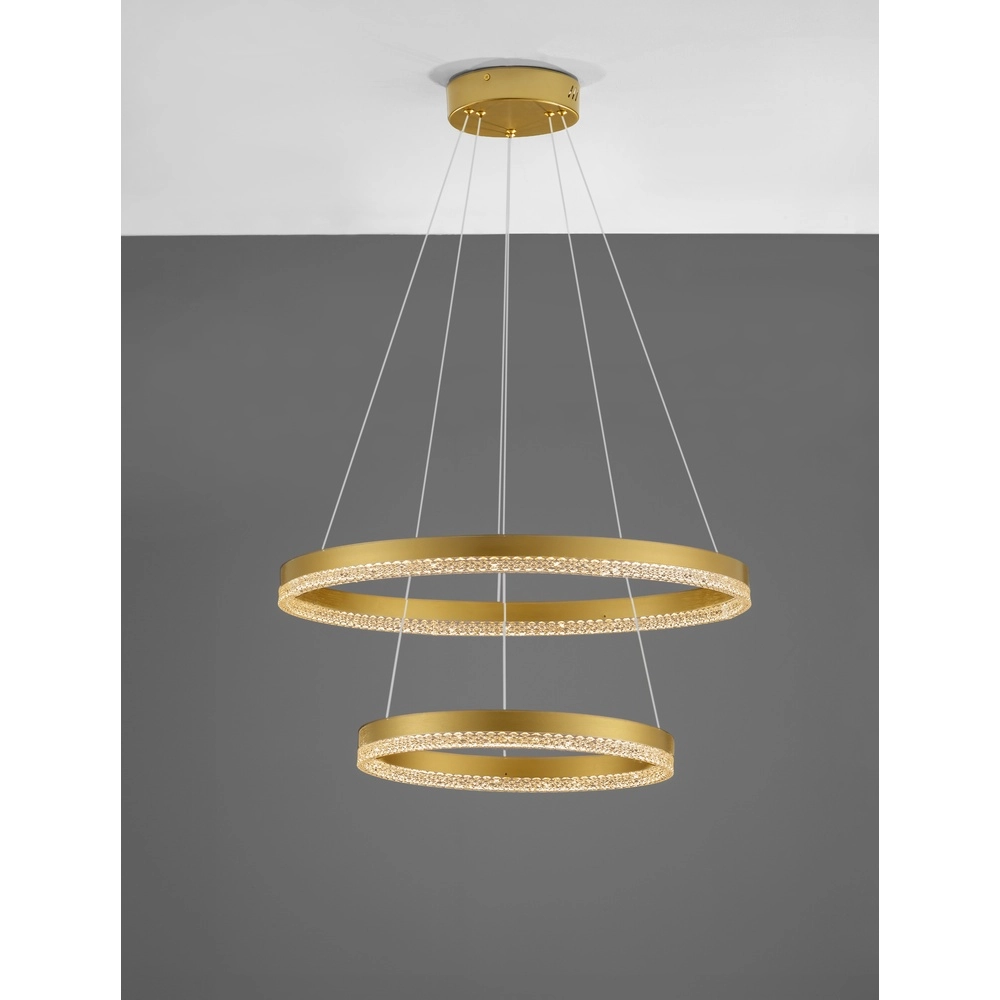Hanglamp Adria goud Ø 60cm double Lyora 5212017443816