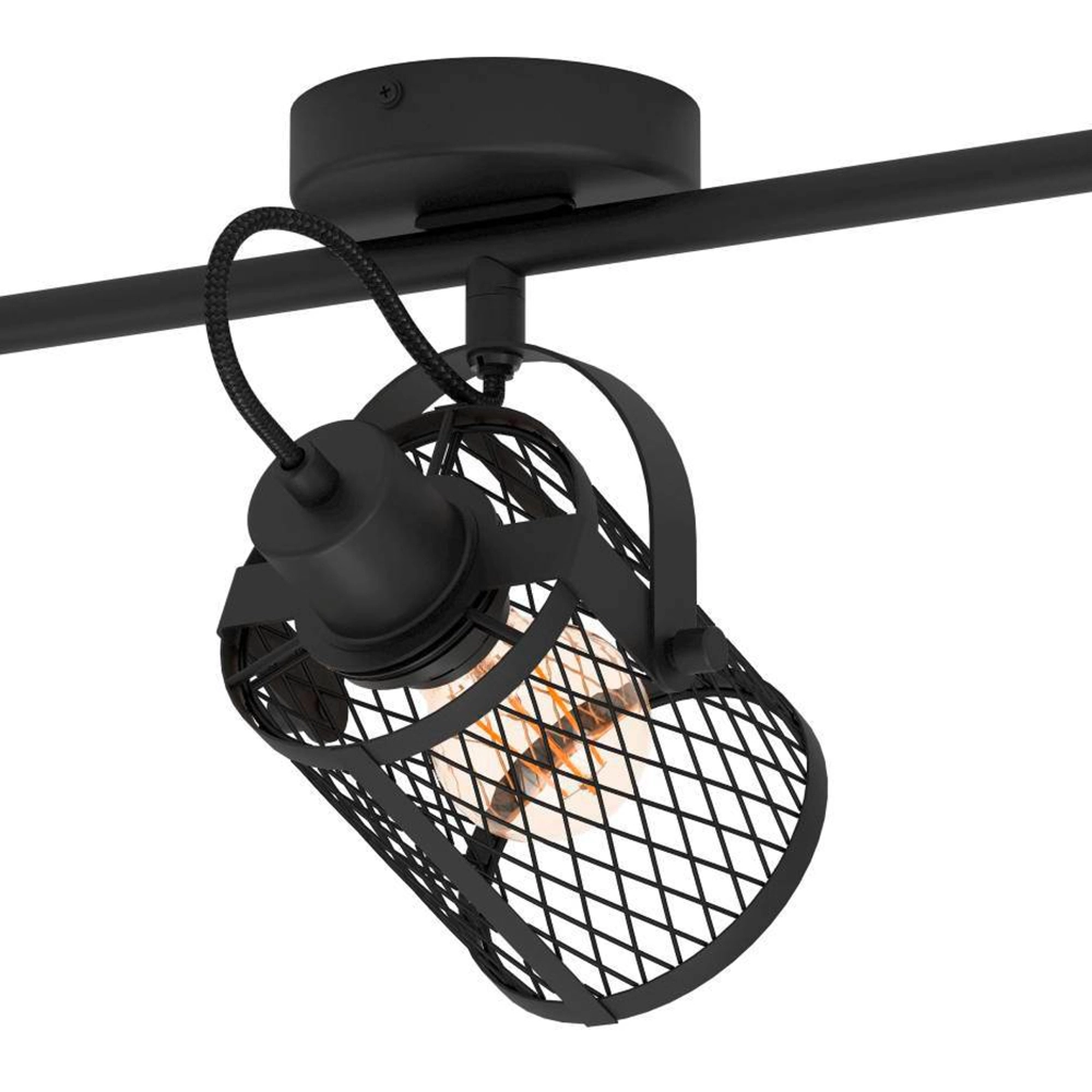 Plafondlamp Dellow 1 zwart 3-lichts Eglo 9002759312459