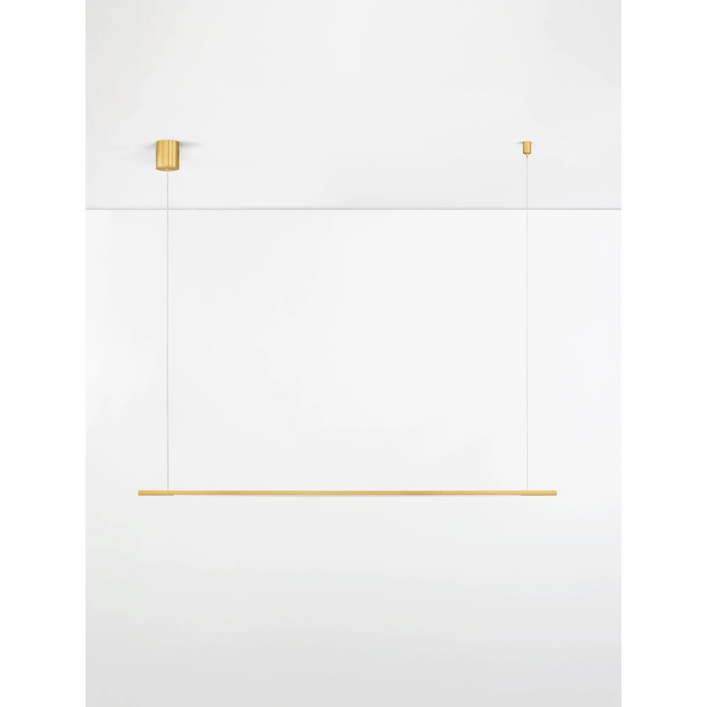 Strakke hanglamp Brillia goud 120cm Lyora 5212017473783