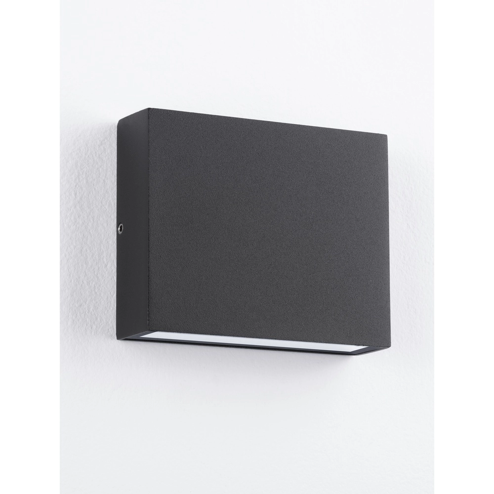 Strakke wandspot Tick up en downlighter zwart Lyora 5212017453631