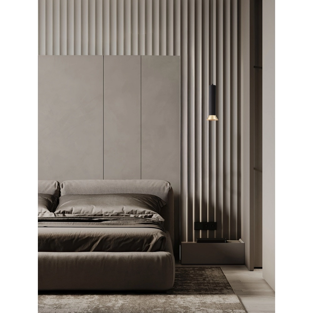 Hanglamp Luvia zwart met goud Lyora 5212017475572
