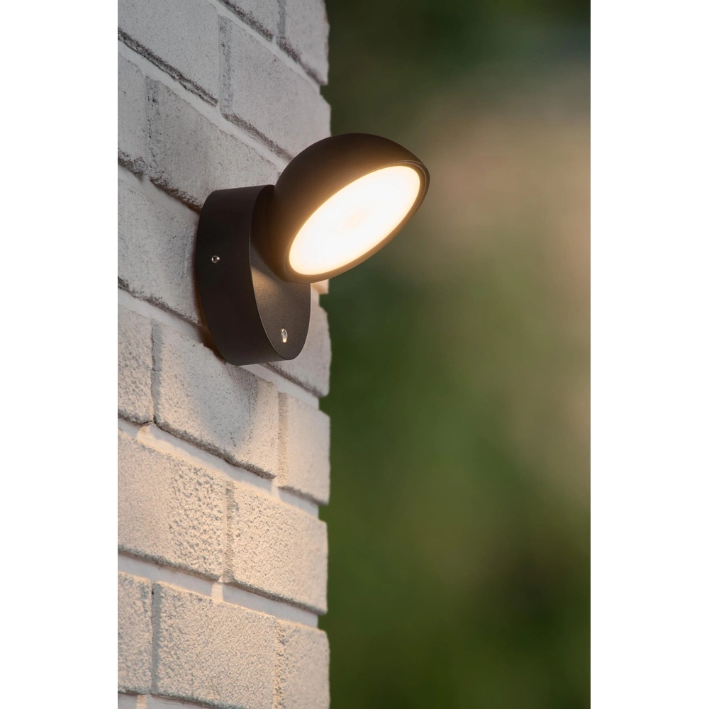 Design wandlamp Finn met sensor zwart Lucide 5411212221612
