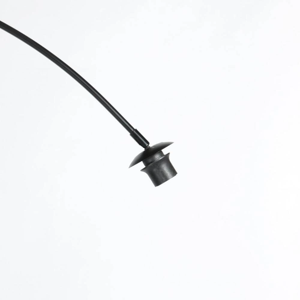 Vloerlamp Curve zwart met grof witte kap Ø 50cm Steinhauer 8712746179484