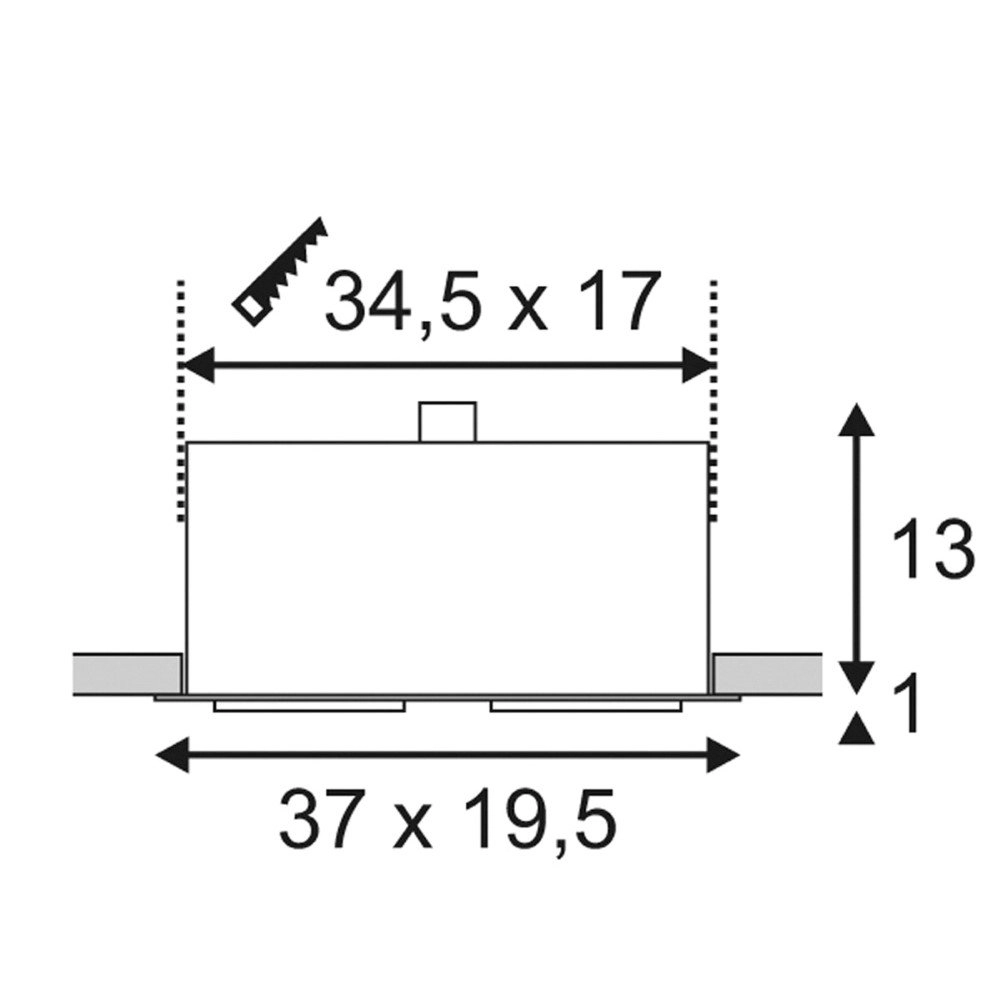 Inbouwspot Kadux 2 ES111 19,5cm wit SLV 4024163151603