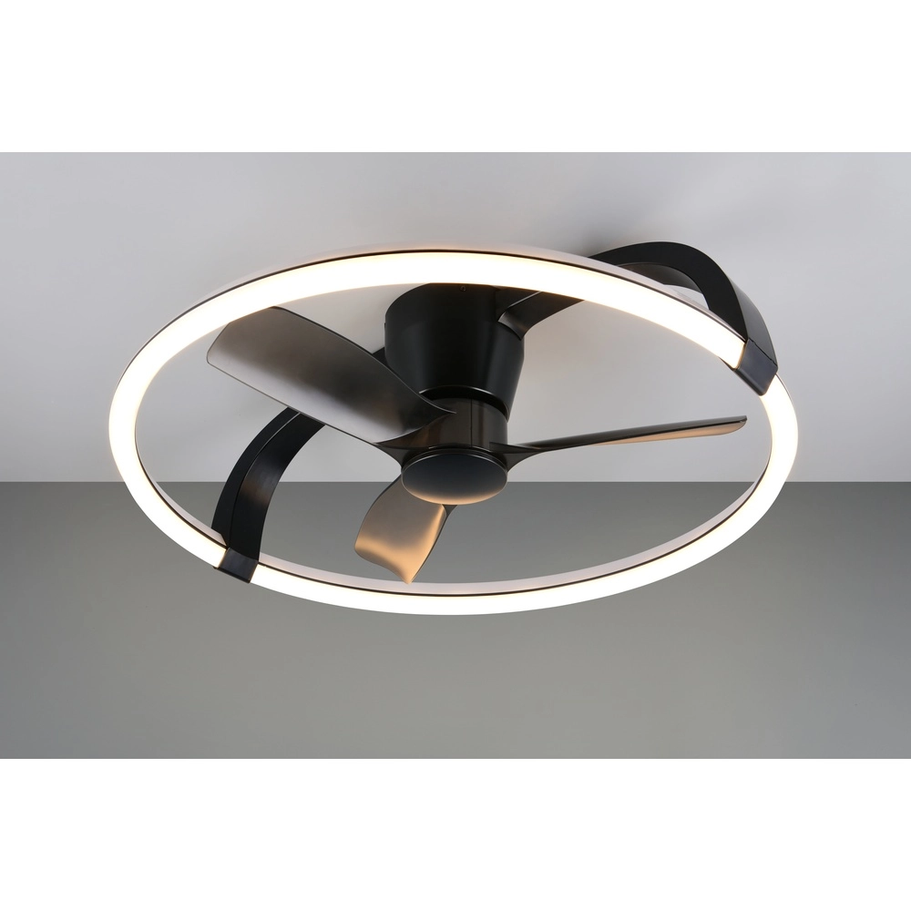 Smarthome ventilator Stockholm zwart Ø 73,5 Tuya Trio 4017807693133