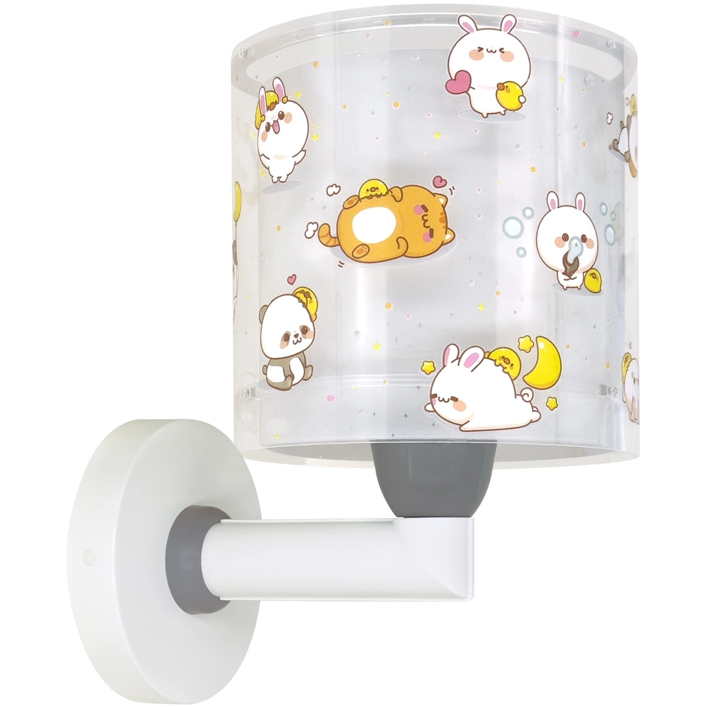 Kinder wandlamp Kawaii Friends grijs glow in the dark Dalber 8420406417691