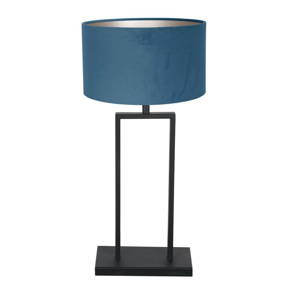 Tafellamp 55cm Stang met blauwe kap
