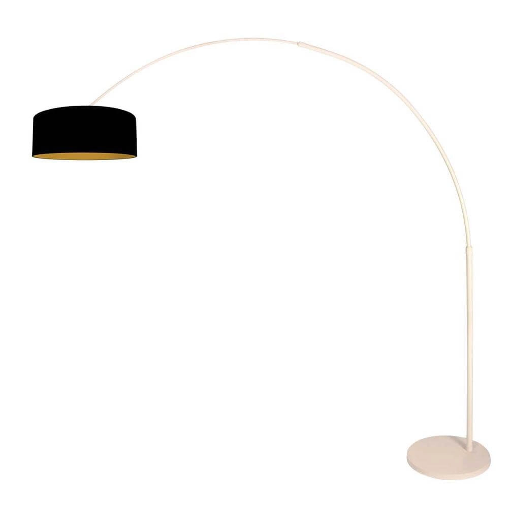 Booglamp Sparkled Light crème met zwarte kap Ø 50cm Steinhauer 8712746179989