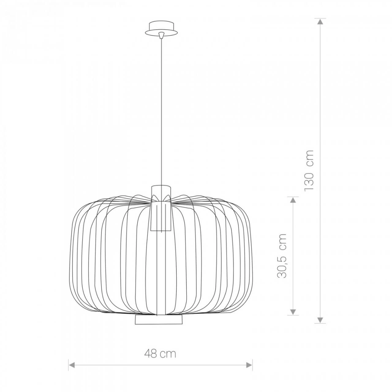 Zwarte draadlamp Allan Ø 48cm Lyora 5903139694193