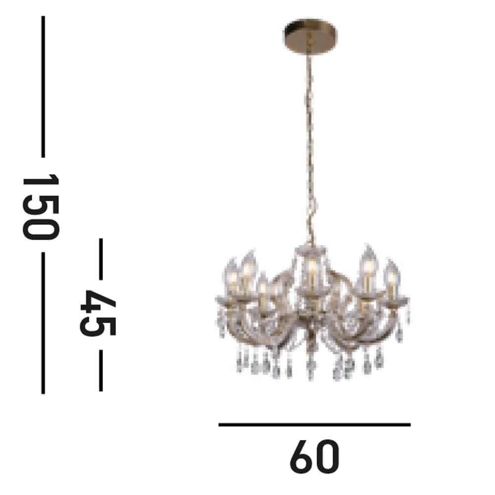 Kroonluchter Utah geschikt voor buiten Searchlight 5053423272801