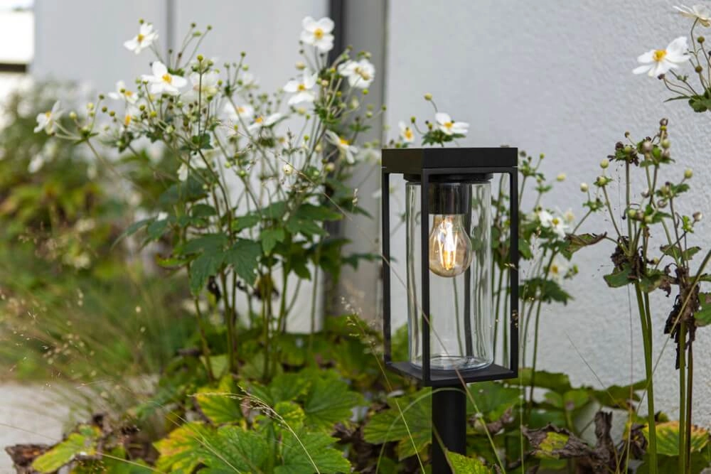 Staande tuinlamp Flair zwart solar Lutec 6939412070766