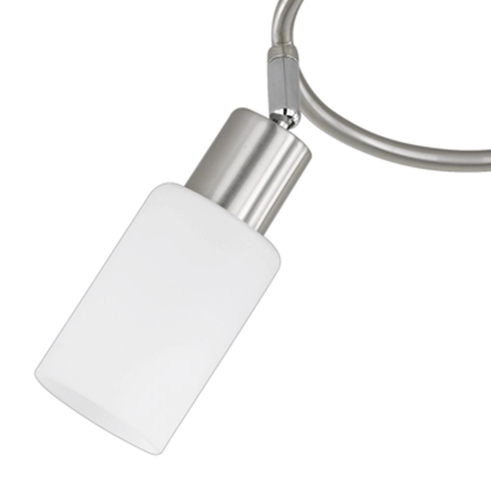 Moderne Plafondlamp Mars 3-lichts nikkel mat Trio 4017807224078