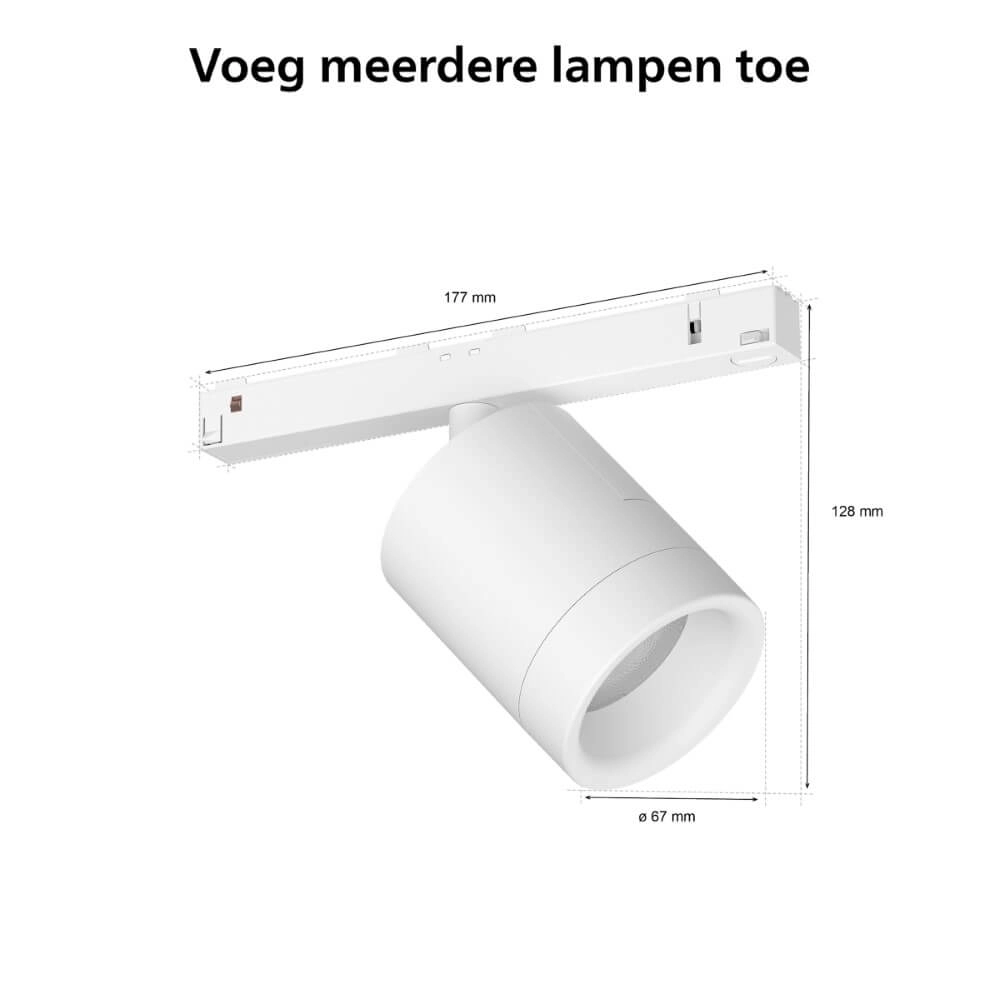 Hue Perifo - White and color uitbreiding spot wit Philips 8719514407466