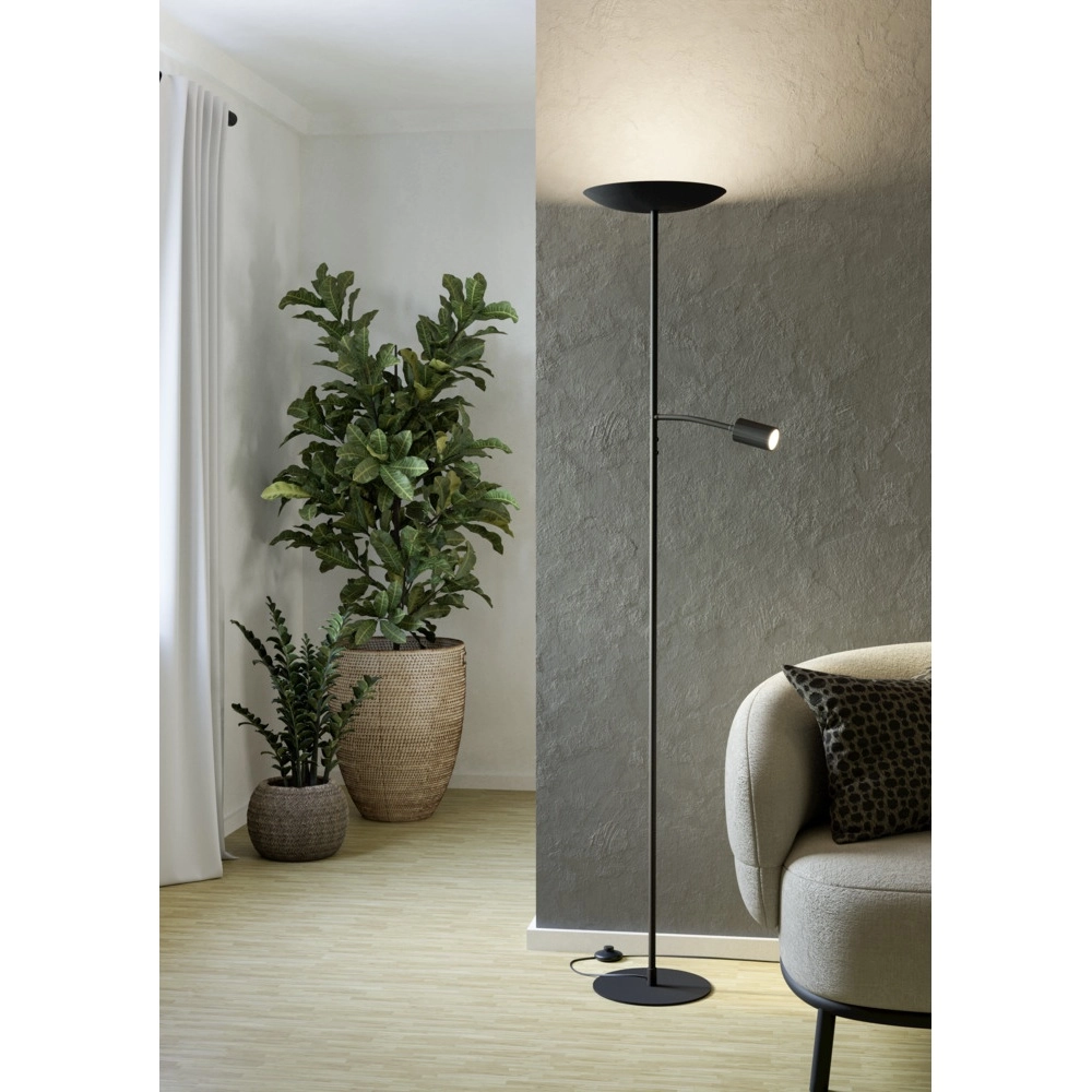 Vloerlamp Conivarino zwart Eglo 9008606356577