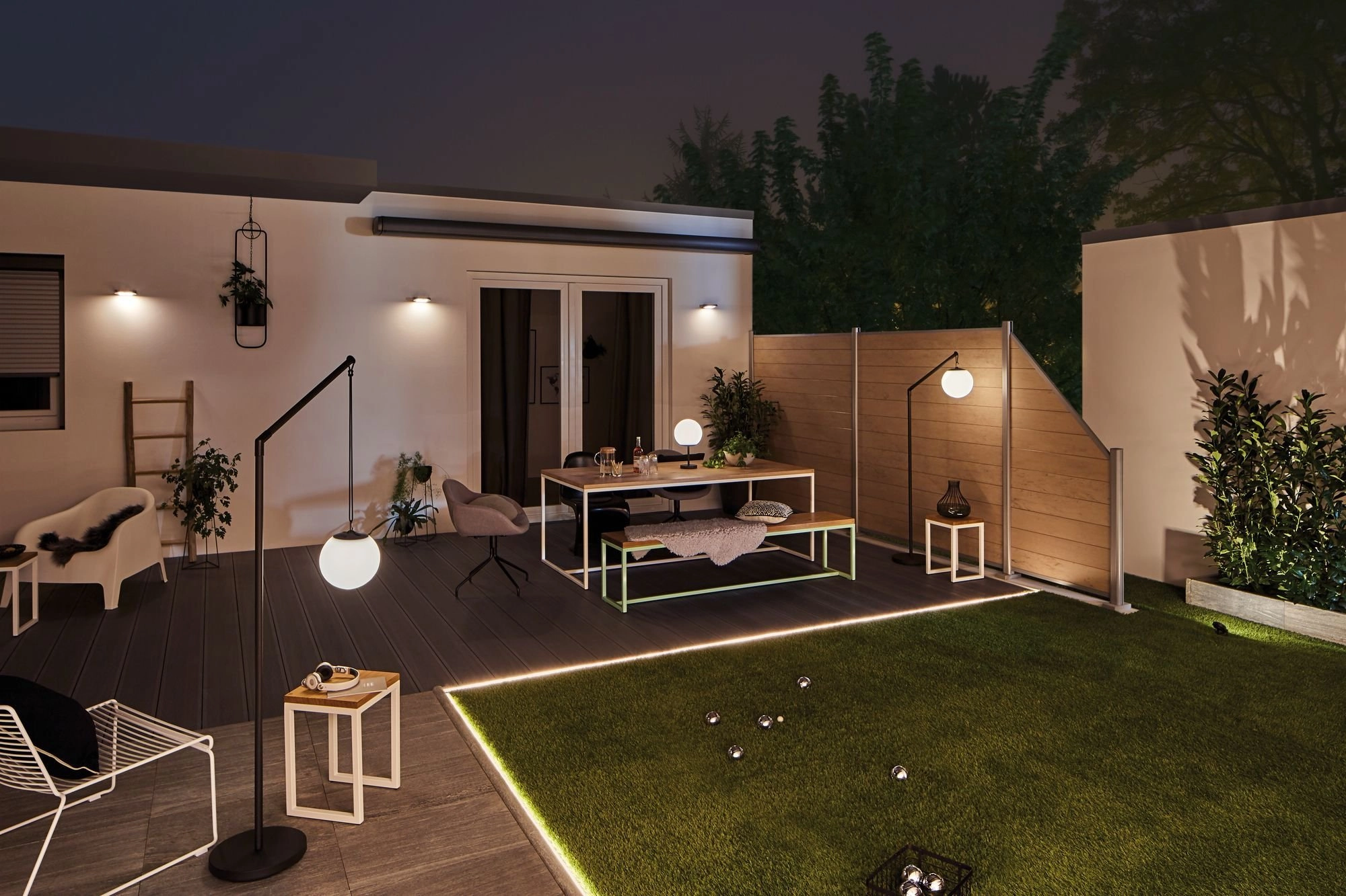 Ronde solar wandlamp Ryse met sensor Paulmann 4000870942475