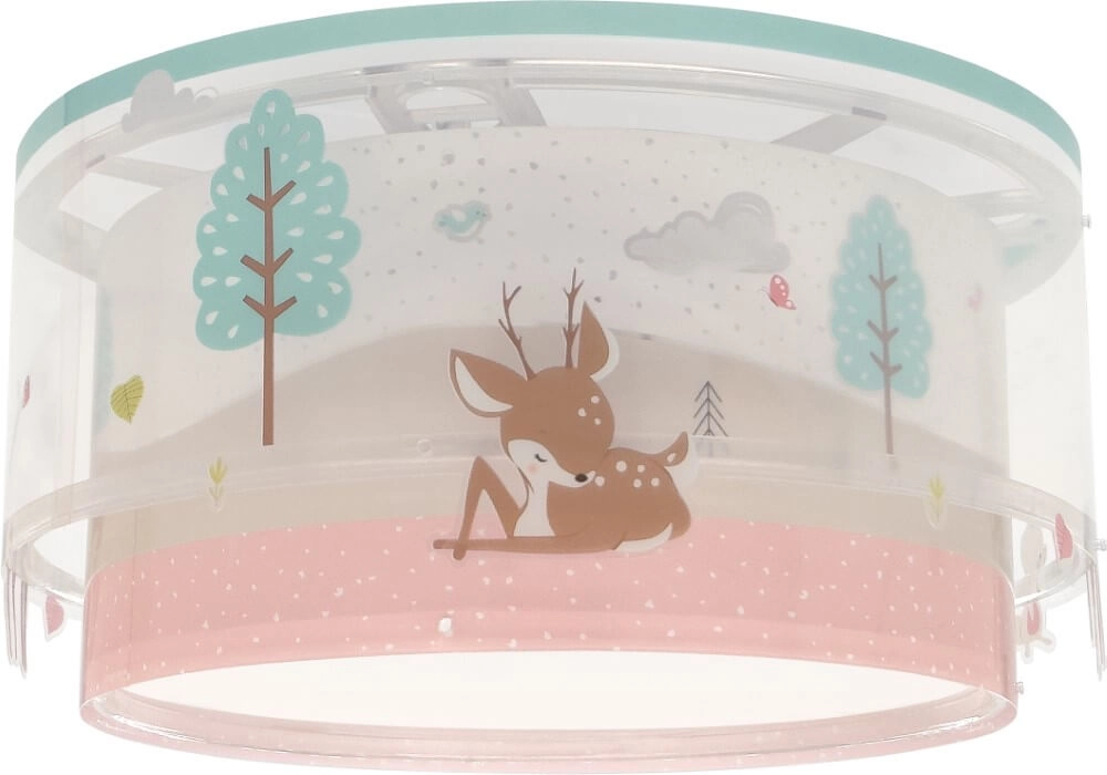 Kinderkamer plafondlamp Loving Deer roze Dalber 8420406612768